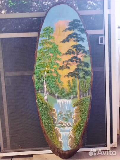 Картина на спиле дерева