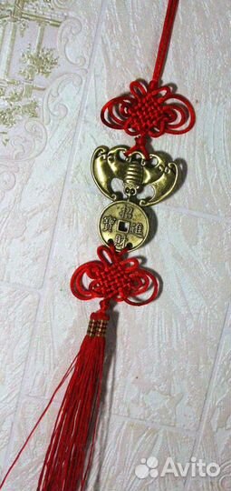 Летучая мышь Подвеска с Узлом Удачи 40 см RU*076