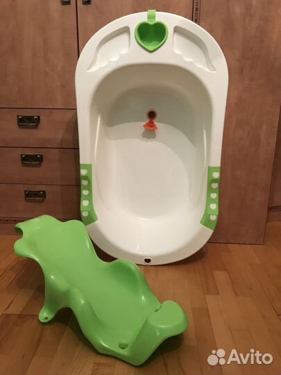 Ванночка детск с анатомической горкой bath comfort