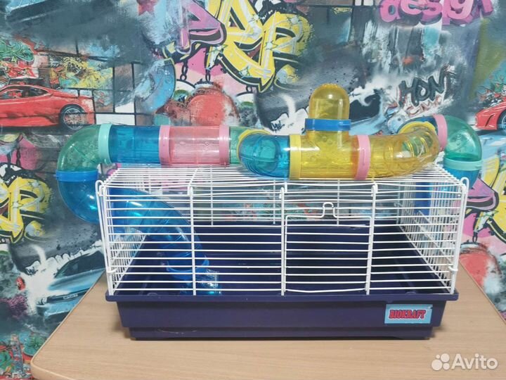 Клетка для грызунов с тоннелем