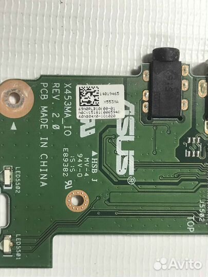 Плата USB/audio для Asus X553M