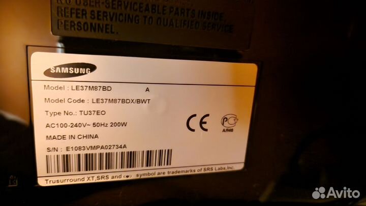 Телевизор samsung le 37