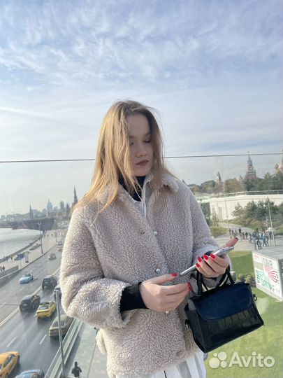 Дубленка женская тедди