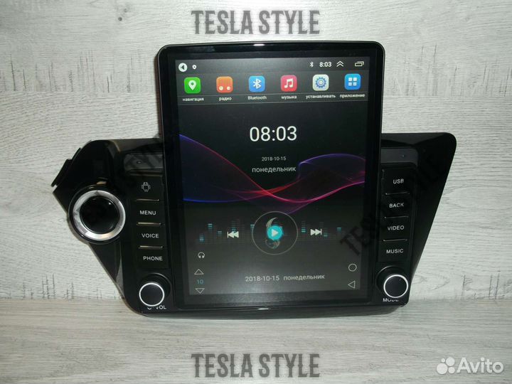 Магнитола Kia Rio 3 Tesla 2/32 Android GPS WiFi