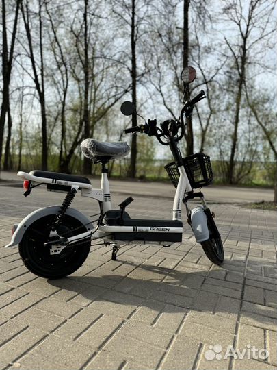 Электроскутер Green белый
