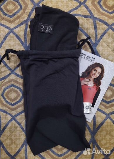 Трикотажный слинг-шарф Diva Stretchy, Grafite