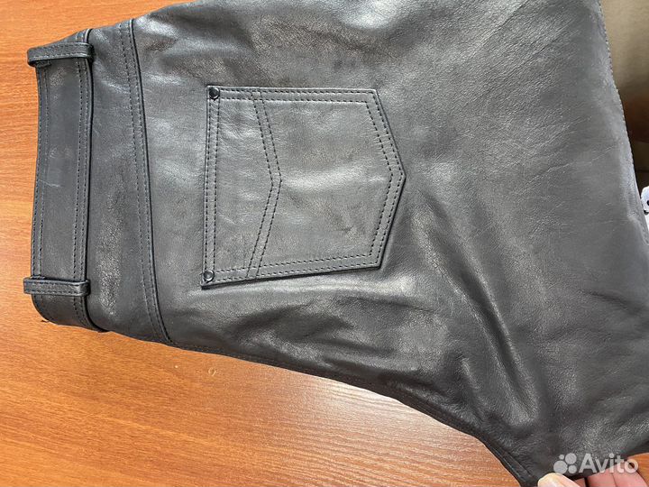 Брюки из натуральной кожи 52
