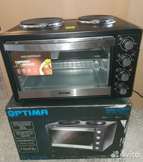 Мини печь с конфорками