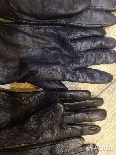 Перчатки кожаные женские