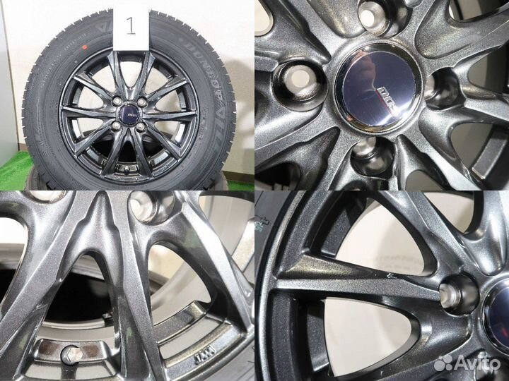 Новый комплек колёс 185/70R14 (№464) из Японии