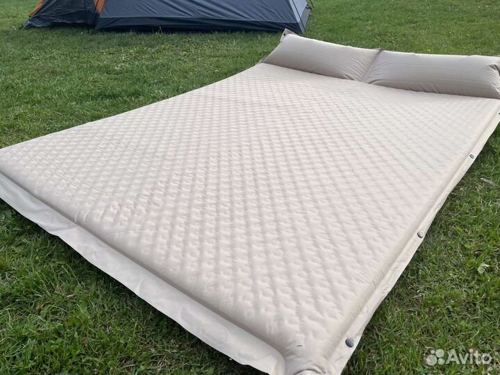Коврик туристический 2местный 5см самонадувающийся