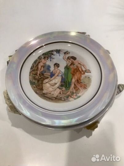 Фарфоровые тарелки,шесть штук гдр модона