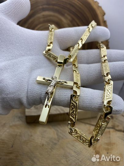 Судская золотая цепь литьевая кусковая