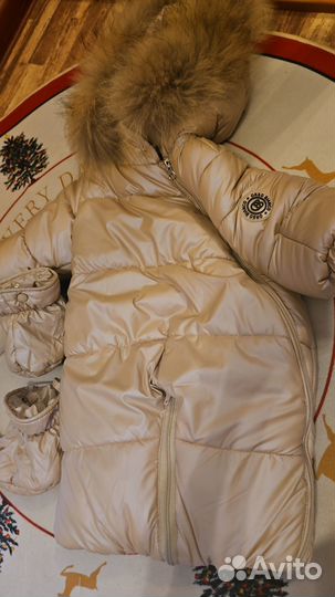 Зимний комбинезон для девочки 68