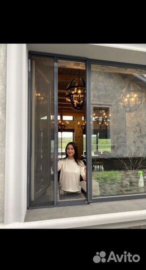 Москитная сетка плиссе, сетка-гармошка