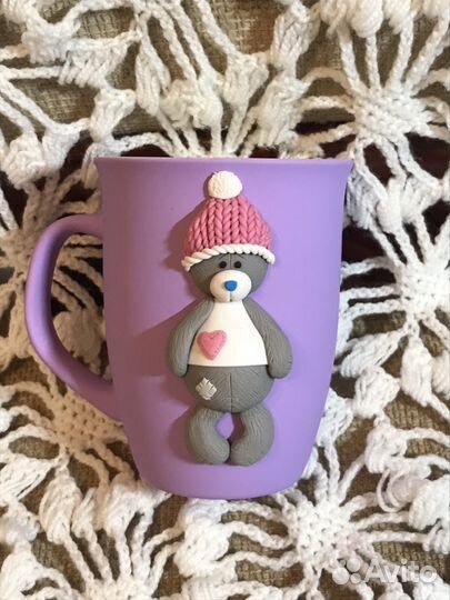 Кружка с декором к 8 марта от