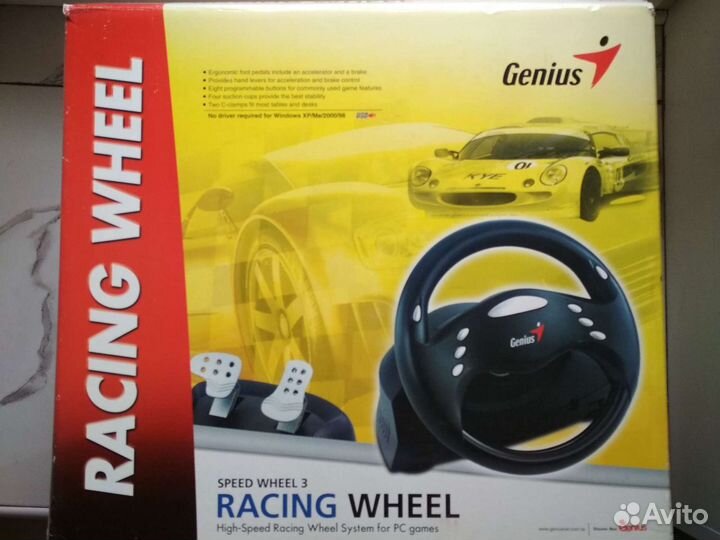 Игровой руль Genius, джойстик