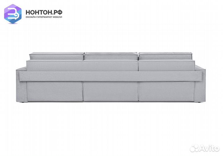 Диван еврокнижка трехместный Тревис серый