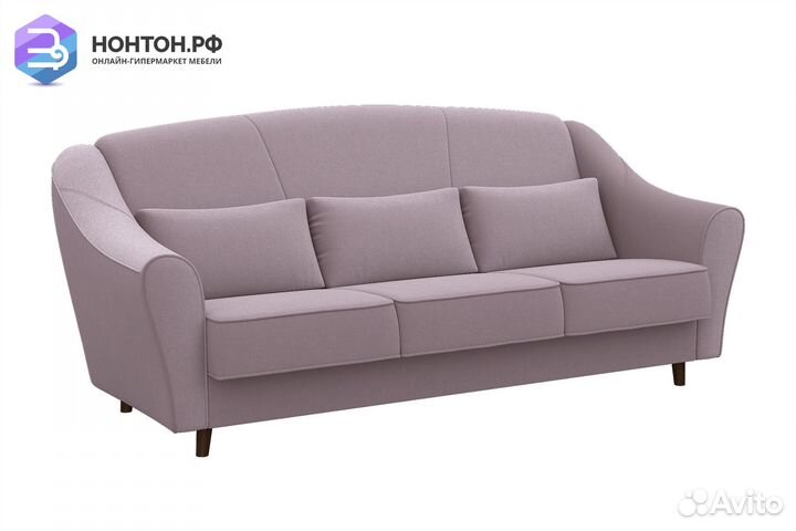 Диван книжка Оливер светло-розовый