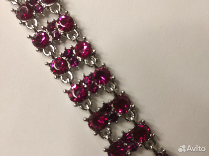 Браслет из Циркона красный