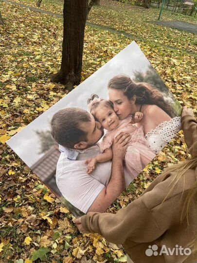 Портрет по фото на холсте, печать на холсте