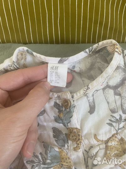 Блузка и шорты, костюмчик 68 h&m