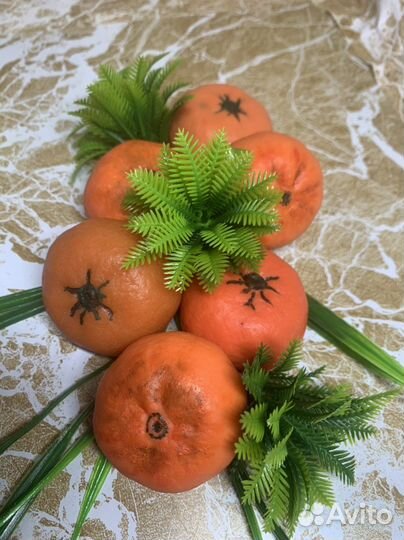 Мыло ручной работы мандарин