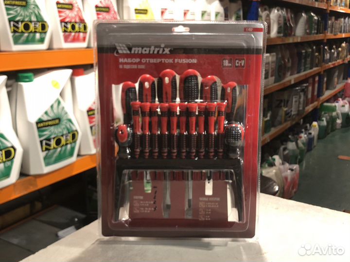 Набор отверток Fusion на полке 18 шт. CrV matrix