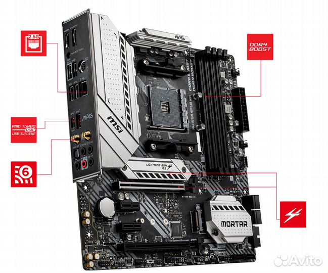 Материнская плата MSI MAG B550M mortar wifi