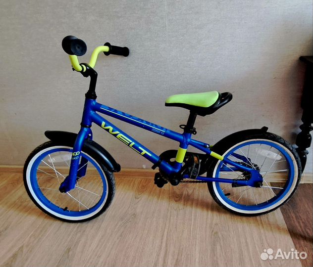 Велосипед Welt Dingo 16 2021 Blue/acid green