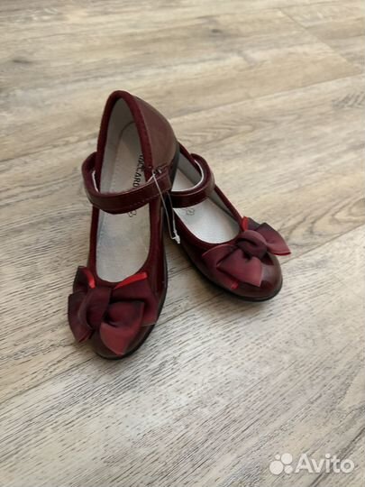 Туфли красные лакированный рр30