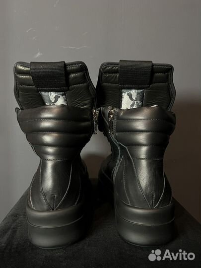 Rick owens geobasket double bumper black шоурум