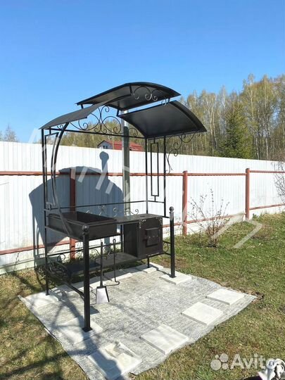 Мангал в стиле лофт