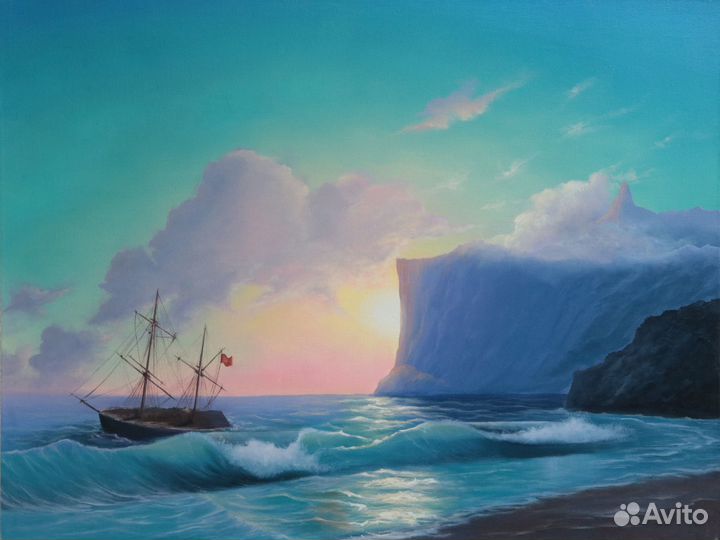 Картина маслом на заказ Копия картин Айвазовского