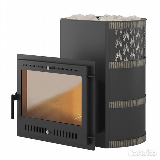 Печь для бани везувий Лава 22 Панорама 