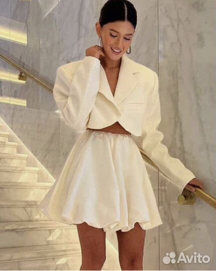 Юбка баллон, струящаяся юбка