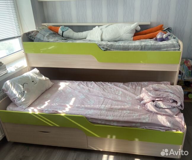 Двухъярусная кровать выдвижная бу Двухъярусная кро