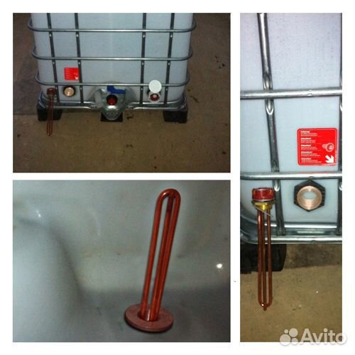 Еврокуб б/у 1000л с подогревом 3 кВт/ч Чистые