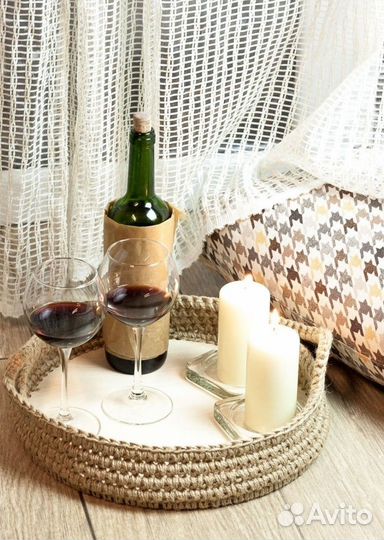 Поднос из джута