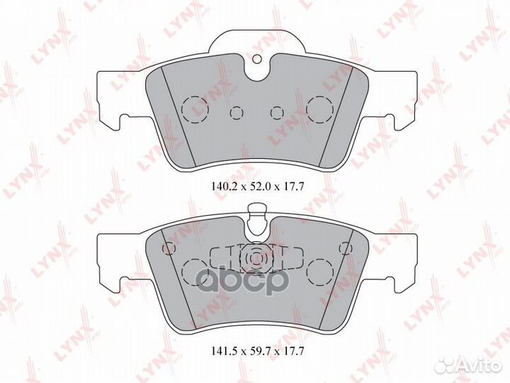 Колодки тормозные дисковые зад BD5332 lynxauto