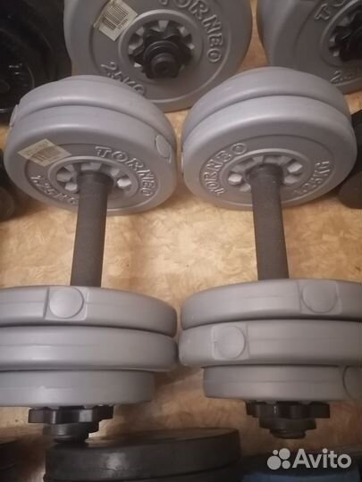 Гантели разборные, масса от 3 до 27 кг