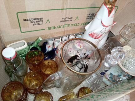 Посуда хрусталь стекло СССР разное