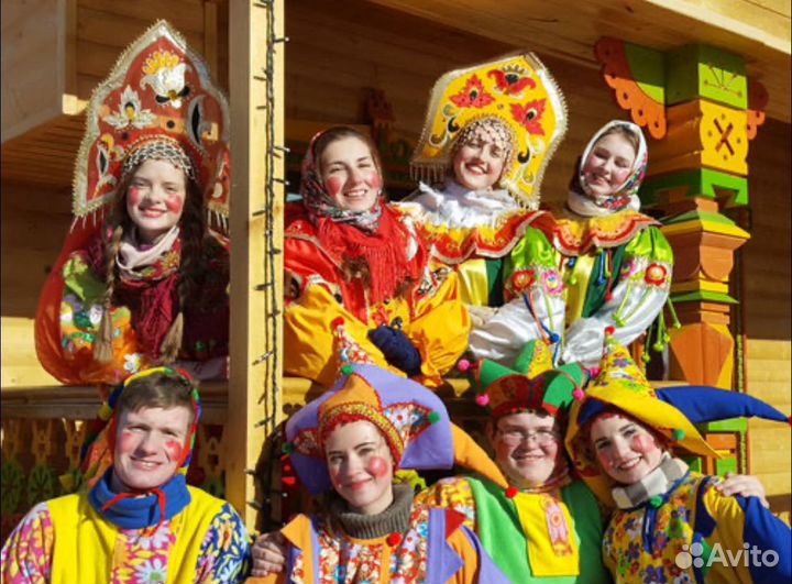 Скоромохи масленица чучело праздник