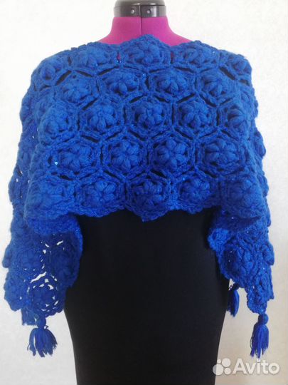 Вязаный комплект шапка +шарф