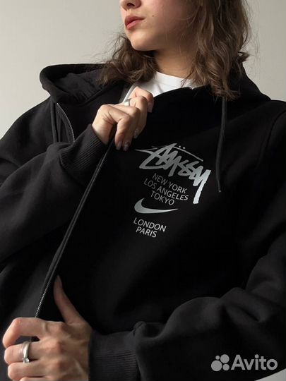 Зип худи stussy paris