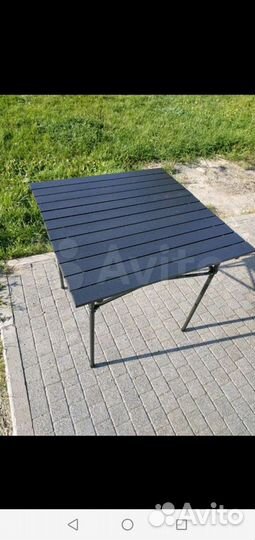 Стол алюминиевый реечный складной для рыбалки