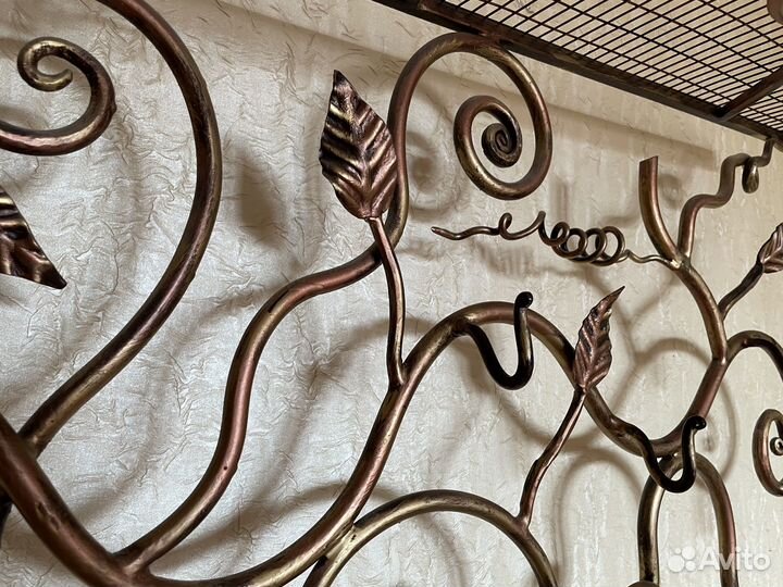 Вешалка для одежды напольная кованая