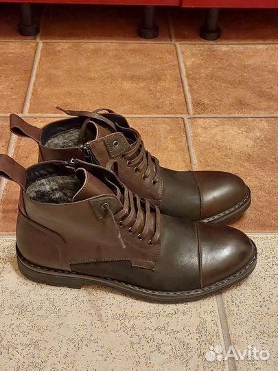 Ботинки ralf ringer натуральная кожа и мех 43