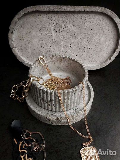 Кашпо, подносы, подсвечники из бетона. Свечи