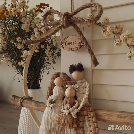 Панно оберег макраме